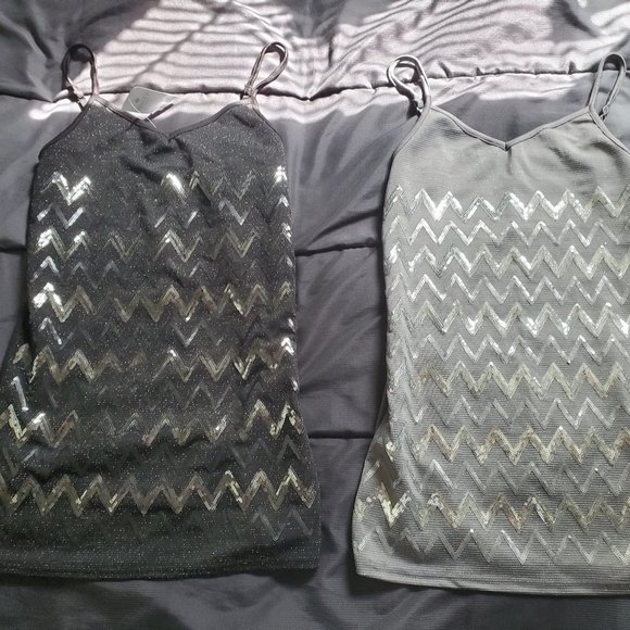 Vanity Tops - NWT Vanity cami w/sequins Med
